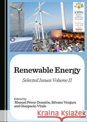 Renewable Energy: Selected Issues Volume II Manuel Perez-Donsion Silvano Vergura Gianpaolo Vitale 9781443885249 Cambridge Scholars Publishing