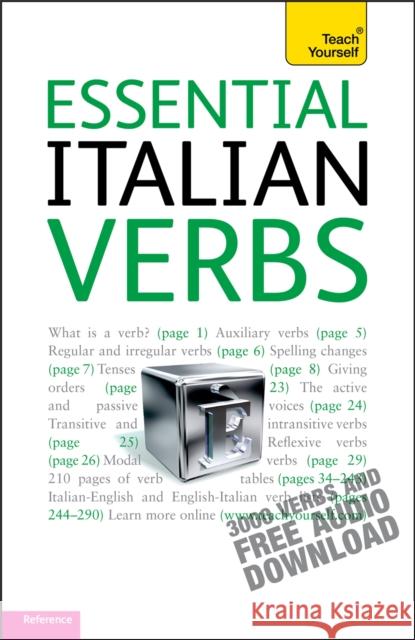 Essential Italian Verbs: Teach Yourself Maria Bonacina 9781444103663 TEACH YOURSELF