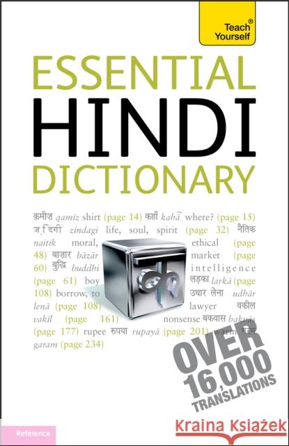 Essential Hindi Dictionary: Teach Yourself Dr Dr Rupert Snell 9781444104004 0