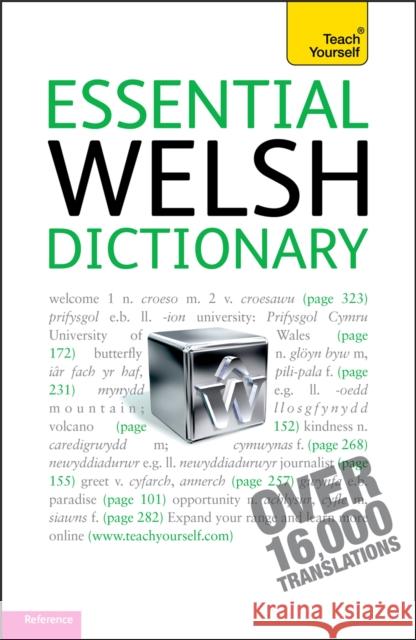 Essential Welsh Dictionary: Teach Yourself Edwin Lewis 9781444104059 0