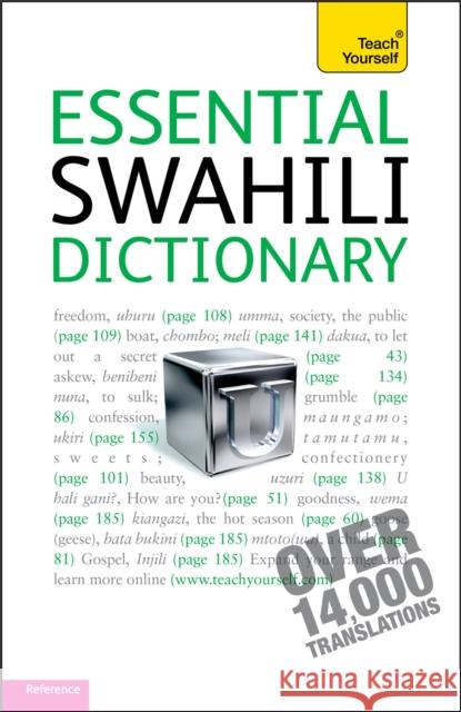 Essential Swahili Dictionary: Teach Yourself D V Perrott 9781444104080 John Murray Press