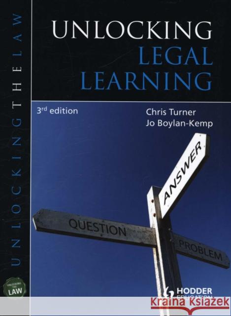 Unlocking Legal Learning Chris Turner 9781444167863