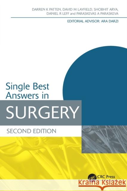 Single Best Answers in Surgery Paraskevas Paraskeva 9781444175974