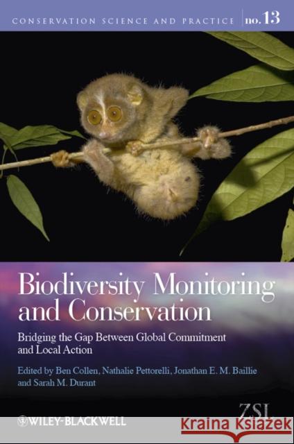 Biodiversity Monitoring and Conservation Collen, Ben 9781444332926