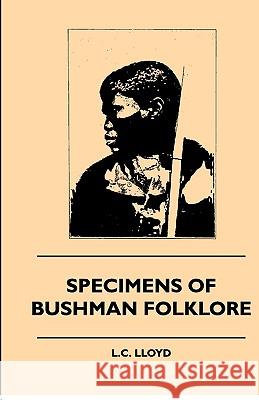 Specimens of Bushman Folklore W. Bleek 9781445507859 Higgins Press