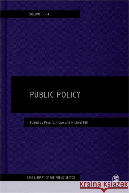 Public Policy  Hupe 9781446201527 0