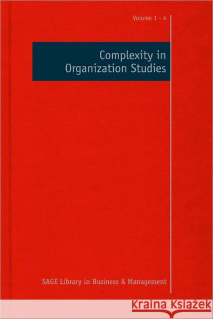Complexity in Organization Studies  Johannessen 9781446207260