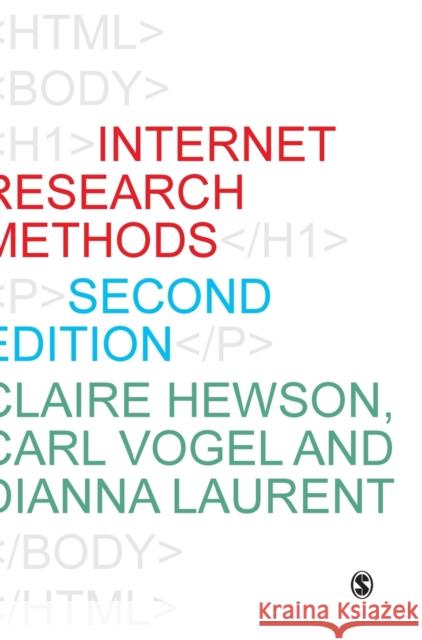 Internet Research Methods Claire Hewson Dianna Laurent Carl Vogel 9781446208557 Sage Publications Ltd