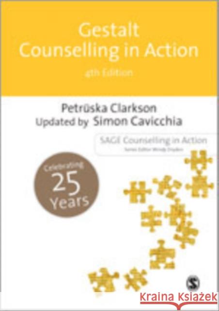 Gestalt Counselling in Action Petruska Clarkson Simon Cavicchia 9781446211274 Sage Publications (CA)