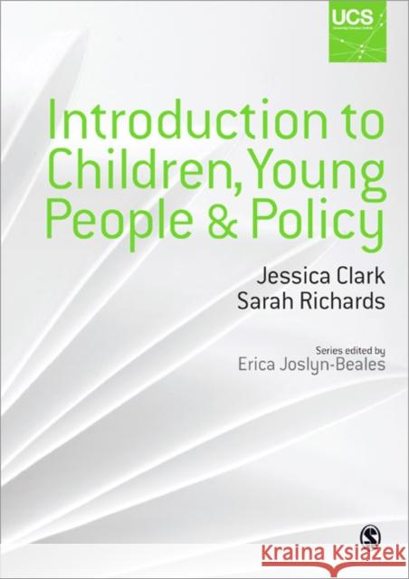 Introduction to Children, Young People and Policy Various Authors   9781446247235 SAGE Publications Ltd
