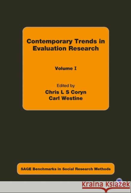 Contemporary Trends in Evaluation Research Chris L. S. Coryn Carl Westine 9781446266373 Sage Publications (CA)