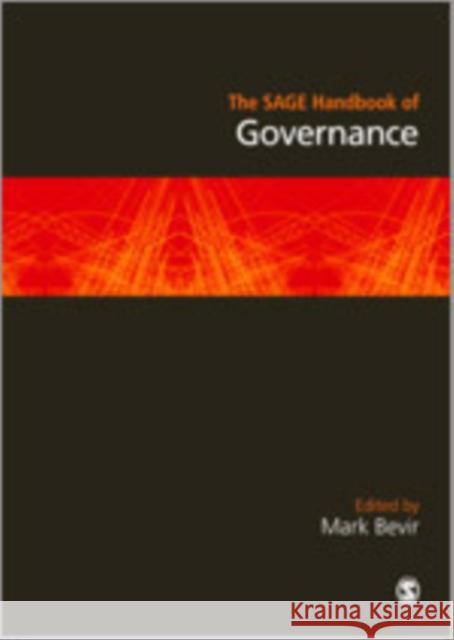 The Sage Handbook of Governance Bevir, Mark 9781446270424