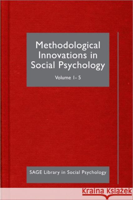 Methodological Innovations in Social Psychology Harry T. Reis 9781446295540 Sage Publications (CA)
