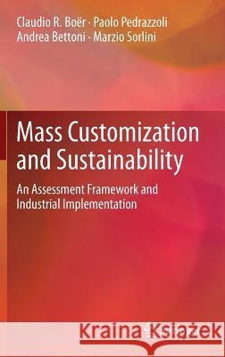 Mass Customization and Sustainability: An Assessment Framework and Industrial Implementation Boër, Claudio R. 9781447151159 Springer