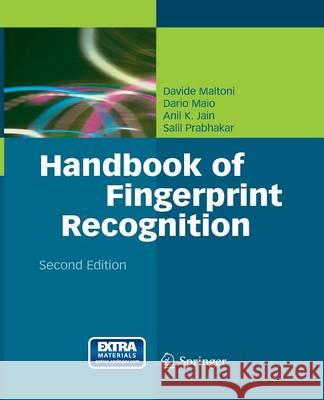 Handbook of Fingerprint Recognition Davide Maltoni Dario Maio Anil K. Jain 9781447161066 Springer