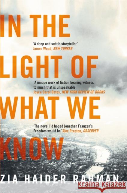 In the Light of What We Know Zia Haider Rahman 9781447231233