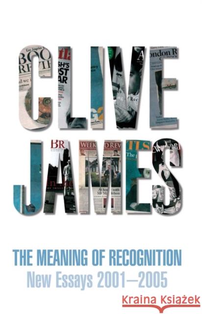 The Meaning of Recognition: Essays 2001-2005 Clive James 9781447248835 Picador USA