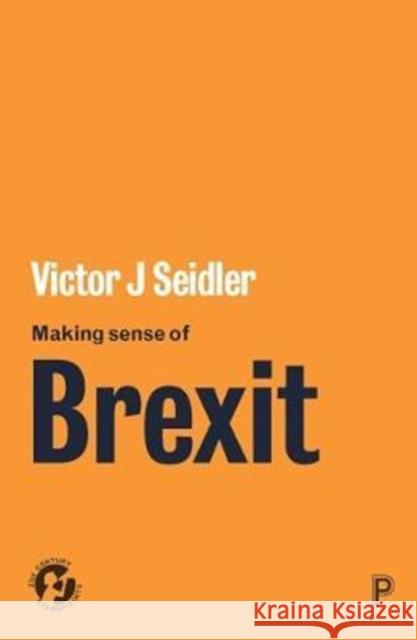 Making Sense of Brexit: Democracy, Europe and Uncertain Futures Victor J. Seidler 9781447345206 Policy Press