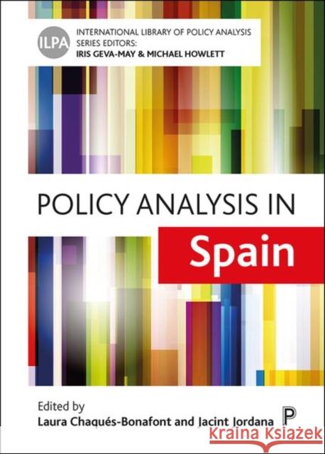 Policy Analysis in Spain Chaqu Jacint Jordana 9781447353744 Policy Press