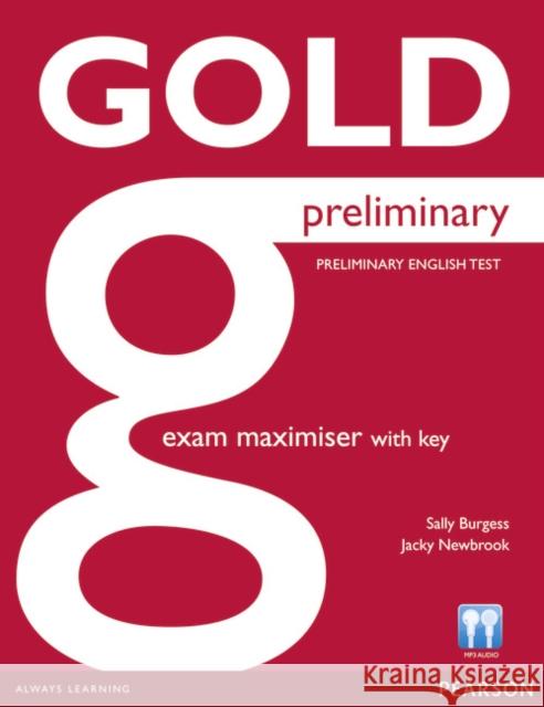 Gold Preliminary Maximiser with Key Jacky Newbrook 9781447907367 Pearson Education Limited