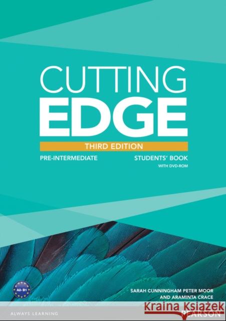 Cutting Edge 3rd Edition Pre-Intermediate Students' Book and DVD Pack Cunningham Sarah Moor Peter Crace Aramita 9781447936909