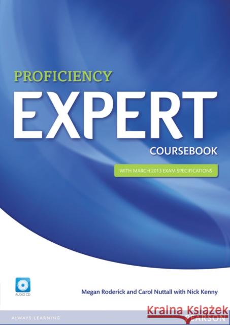 Expert Proficiency Coursebook and Audio CD Pack Nick Kenny 9781447937593 Pearson Education Limited