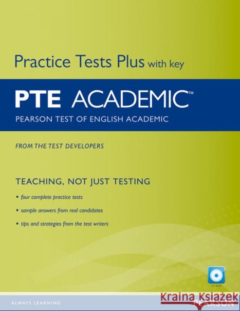 Pearson Test of English Academic Practice Tests Plus and CD-ROM with Key Pack Felicity ODell 9781447937944