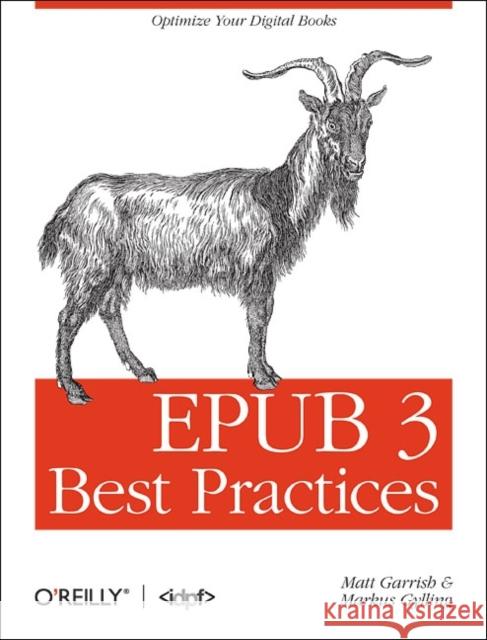 EPUB 3 Best Practices  9781449329143 O'Reilly Media