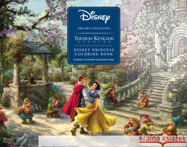 Disney Dreams Collection Thomas Kinkade Studios Disney Princess Coloring Poster Thomas Kinkade 9781449497071