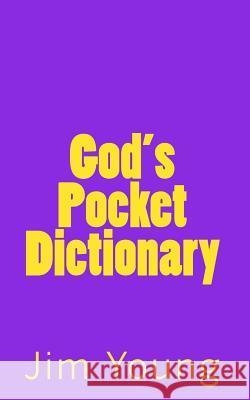 God's Pocket Dictionary Jim Young 9781449974190 Createspace