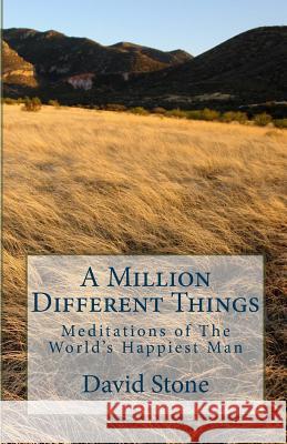 A Million Different Things: Meditations of The World's Happiest Man Stone, David 9781451533170 Createspace