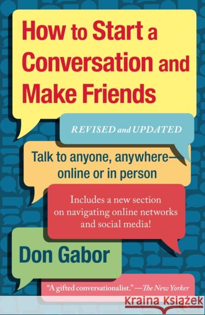 How To Start A Conversation And Make Friends: Revised And Updated Don Gabor 9781451610994 Simon & Schuster