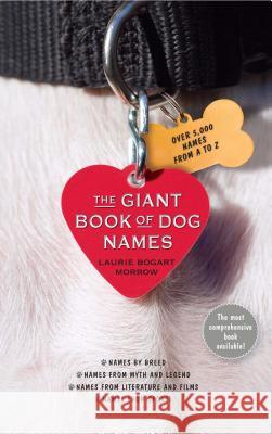 The Giant Book of Dog Names Laurie Bogart Morrow 9781451666908 Gallery Books