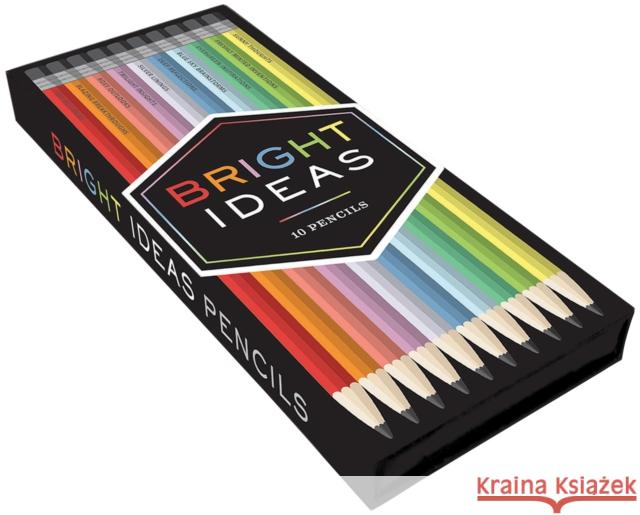 Bright Ideas Pencils: A Pencil Set with 10 Shades of Inspiration Chronicle Books 9781452139203 Chronicle Books