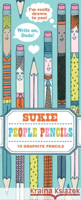 People Pencils: 10 Graphite Pencils Sukie 9781452145860 Chronicle Books