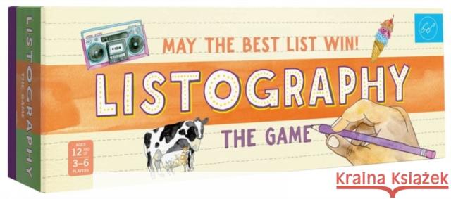 Listography: The Game: May the Best List Win! (Board Games, Games for Adults, Adult Board Games) Nola, Lisa 9781452151779