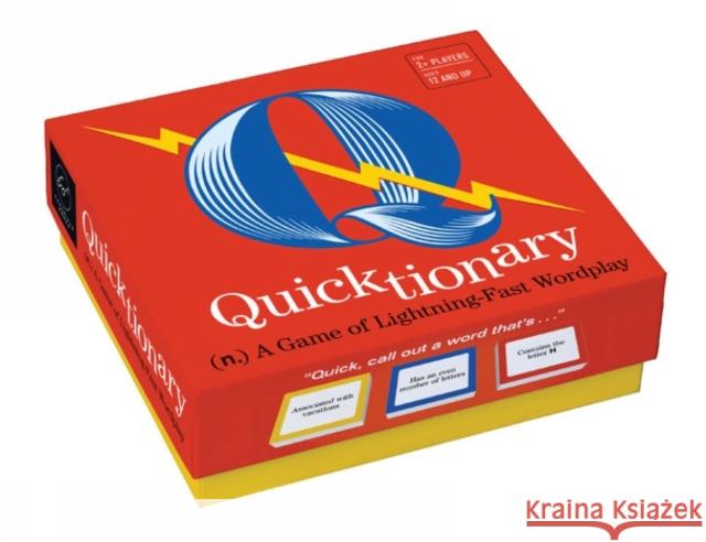 Quicktionary: A Game of Lightning-Fast Wordplay Forrest-Pruzan Creative 9781452159218 Chronicle Books