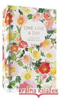 Floral One Line a Day : A Five-Year Memory Book. Blank Journal for Daily Reflections, 5 Year Diary Book Yao Cheng 9781452164618 