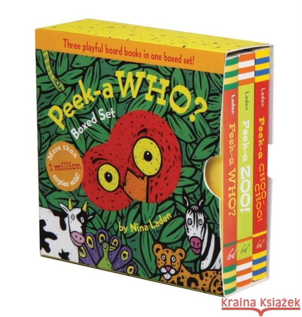 Peek-A Who? Boxed Set: (Children's Animal Books, Board Books for Kids) Laden, Nina 9781452166131 Chronicle Books