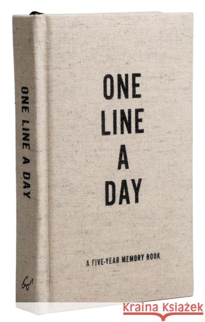 Canvas One Line a Day: A Five-Year Memory Journal  9781452174792 Chronicle Books