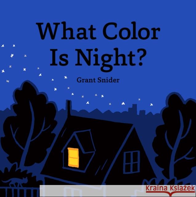 What Color Is Night? Grant Snider 9781452179926 Chronicle Books