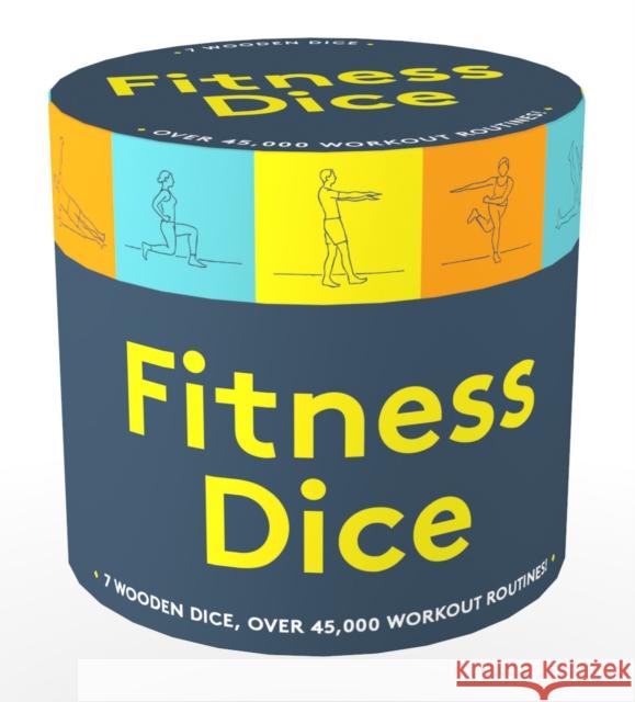 Fitness Dice: 7 Wooden Dice, Over 45,000 Workout Routines! [With Book(s)] Chronicle Books 9781452182384 Chronicle Books