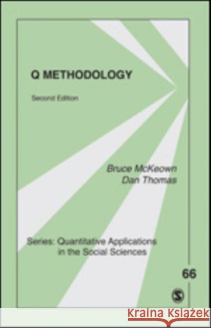 Q Methodology Bruce McKeown & Dan Thomas 9781452242194