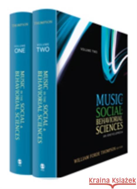 Music in the Social and Behavioral Sciences: An Encyclopedia Thompson, William Forde 9781452283036 Sage Publications (CA)