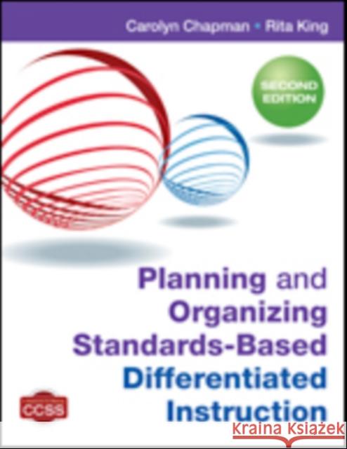 Planning and Organizing Standards-Based Differentiated Instruction Carolyn M. Chapman Rita S. King 9781452299594 Corwin Publishers