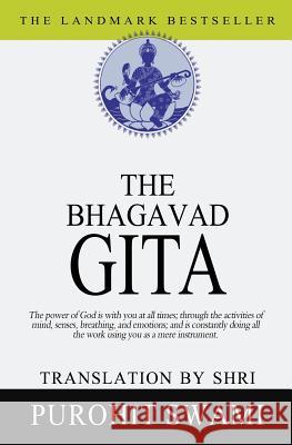 The Bhagavad Gita Shri Purohit Swami 9781453894880