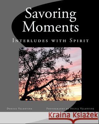 Savoring Moments: Interludes with Spirit Donice Valentine Sylvia Valentine 9781456315306 Createspace