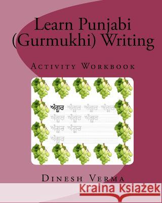 Learn Punjabi (Gurmukhi) Writing Activity Workbook Dinesh C. Verma 9781456411770 Createspace
