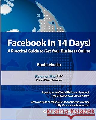 Facebook in 14 Days! A Practical Guide to Get Your Business Online Moolla, Roohi 9781461106906