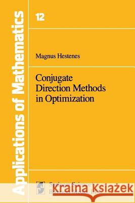 Conjugate Direction Methods in Optimization  9781461260509 Springer